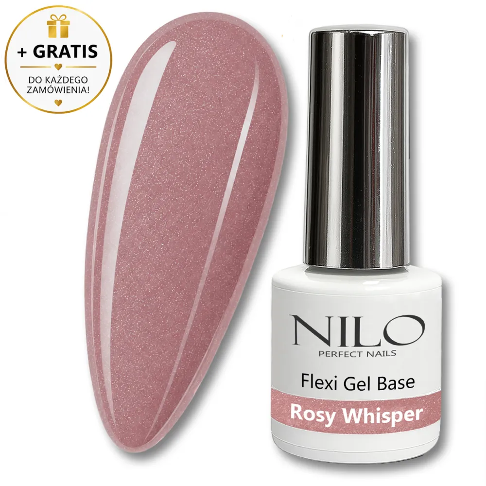 Baza hybrydowa Flexi Base Rosy Whisper 10ml NILO Perfect Nails